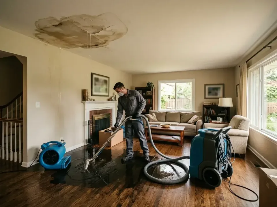 attic-pipe-burst-ceiling-drip-008 — frequently asked questions, Water Damage Restoration & Carpet Care in Fair Oaks, VA